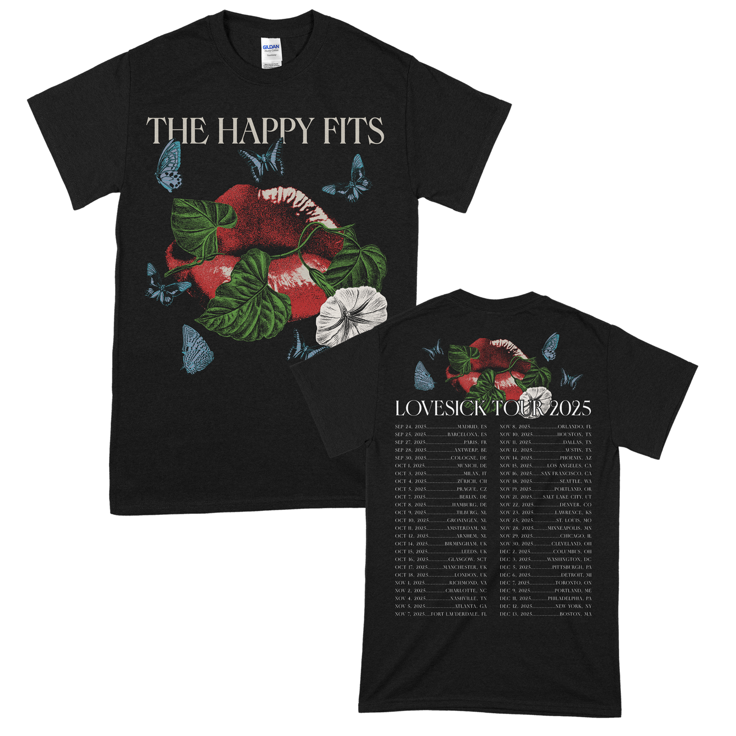 The Happy Fits (EU/UK Tour 2025) T-Shirt