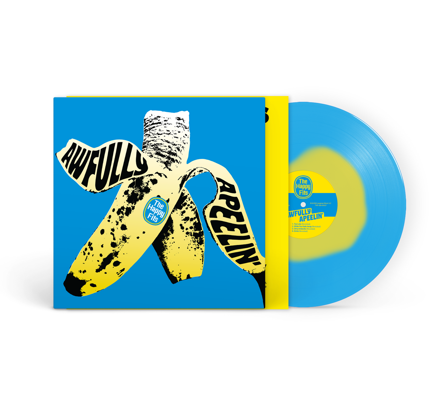The Happy Fits (Awfully Apeelin' 10 Year) Blue Yellow Marble Vinyl